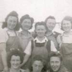 Joyce and the group of girls she worked with