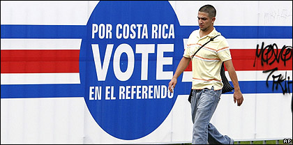 Votante en Costa Rica