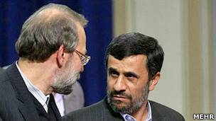 احمدی نژاد و لاریجانی