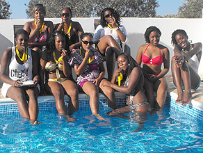 Girls at our pool party