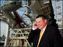 Mark Layton-Rees at the London Eye.