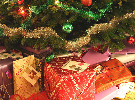 Presents under the Christmas tree