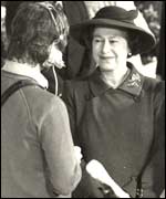 Her M,ajesty the queen visits Pebble Mill