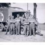 Tom Hilton and his RAOC comrades.(Tom -middle of the picture, sat on the truck´s mud guard)