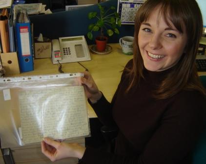 Claire White and unearthed letters