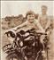 Betty had an early fascination for motorcycles - seen here on her uncle's AJS at the age of 4