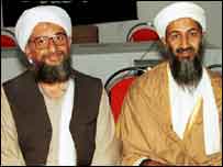 اسامہ بِن لادن اور ایمن الزواہری 