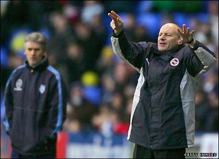 Steve Coppell watches his team in action against Preston