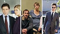 L-R: Aidan Gillen, Rosamund Pike, Joseph Mawle, Anna Maxwell Martin and Dominic Cooper star in Dominic Savage's Freefall