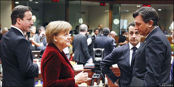 EU leaders at European Council in Brussels, 25 March 11