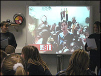 Reading the bulletin