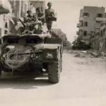 3rd The King’s Own Hussars, Tel Aviv ‘Operation Shark’ Trooper Barrow, Trooper Howard, Corporal Billingham and Trooper White.