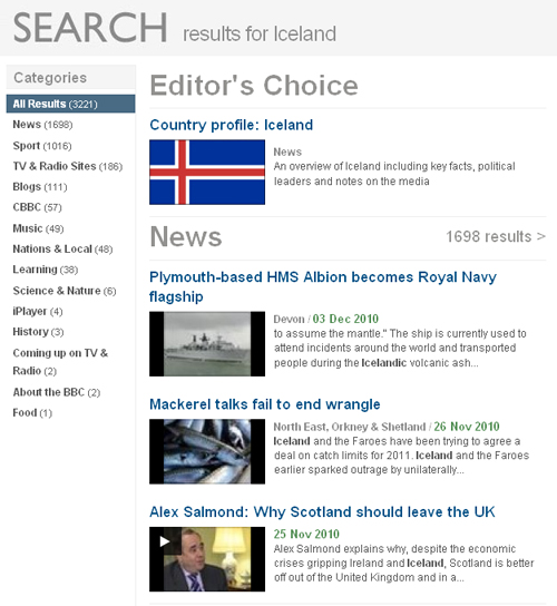 Iceland search