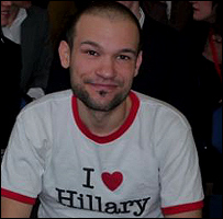 Hillary Clinton fan in audience