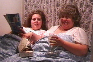 Liz and Sally indulge themselves