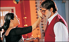 Sharmila Tagore and Amitabh Bachchan