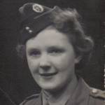 Ethel Murray (nee Ray) in her ATS uniform, probably taken in 1944