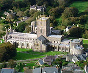 Aerial picture of St David's Cathedral 