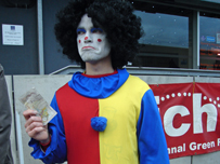 clown with cash
