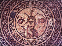 Roundel from The Hinton St Mary Mosaic