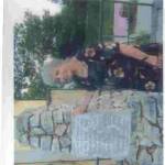 Teresa visits the village up in the mountains where she had sheltered along with her Partisan friends some of whom were shot in front of the church. This memorial was errected in their memory.