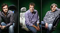 (L-R) Richard Hammond, Jeremy Clarkson and James May enjoy more fast cars