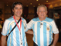 A group of Argentinian supporters