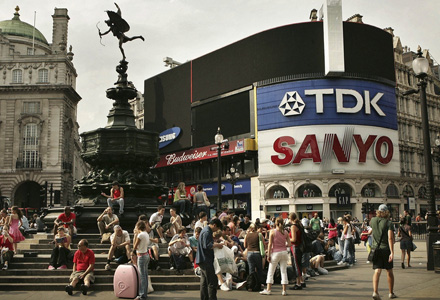 power cut at Piccadilly Circus