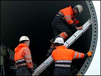 Constructing the wind turbine