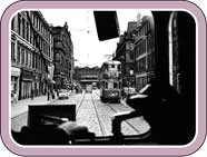 View from inside a tram