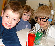 Dina and her willing assistants!