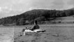 Sea Kayak image from Dunnet family scrapbook, 1930s