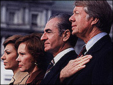 جیمی کارتر، شاه، بانوی اول آمریکا و فرح