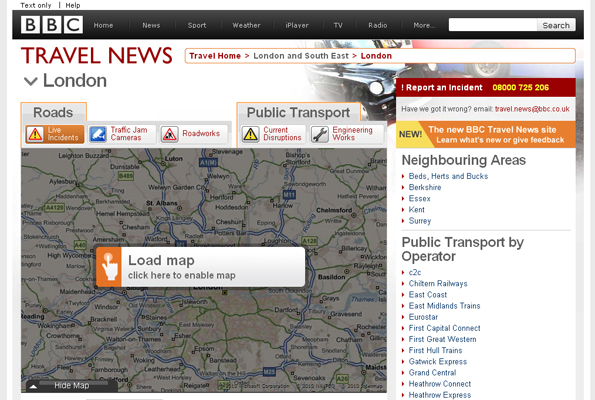 The new BBC London travel site