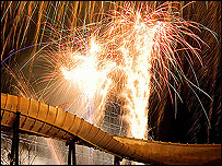 Blackpool Pleasure Beach end of season fireworks - Saturday 1st November 2008. Picture sent in by Kev Barratt.