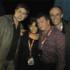 L-R Luke Wright, Claudia, Stuart Maconie and Colin Paterson