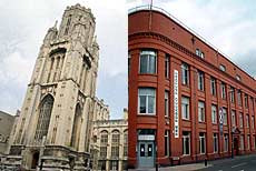 The Wills Memorial Tower and the Tobacco Factory