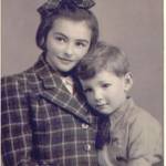 With my sister Leila, about 1943