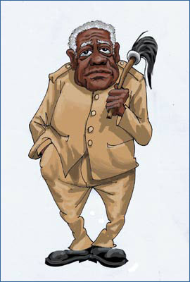 President Chukwucheeky illustration by Frank odoi