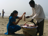 Saadeya on the beach
