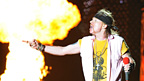 Axl Rose performs an incendary set with Guns n' Roses.
