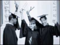 University students celebrate their graduation