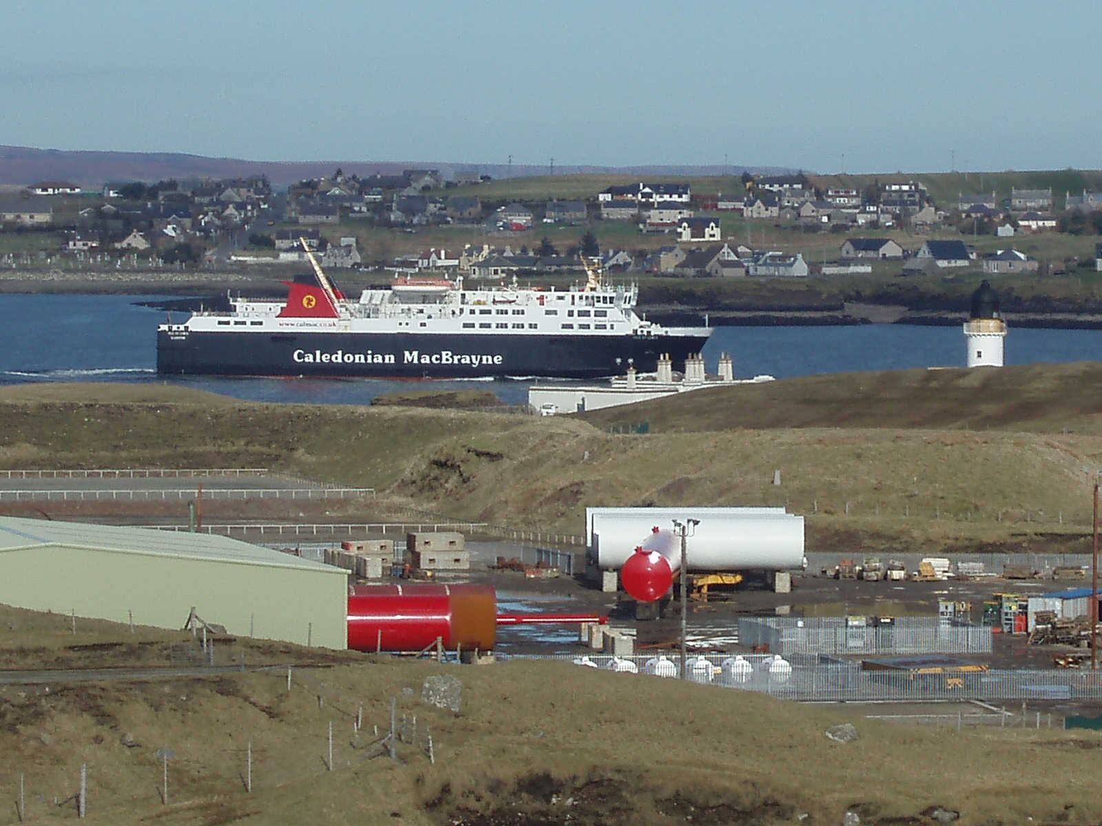 Isle of Lewis passing Arnish and Sandwick on its way to Ullapool