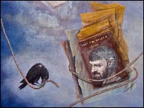 DH Lawrence painting by Dr Ala Bashir