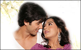 Shahid Kapoor and Amrita Rao