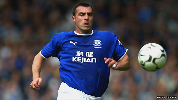David Unsworth in action for former club Everton