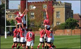A Rugby game at Rugby School 