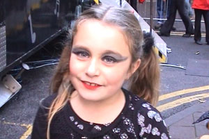 Zara and Lauren are dancing to celebrate the Christmas lights switch-on in their home town.