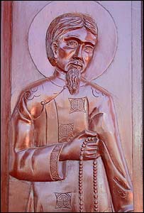 Hình khắc chạm ở một nhà thờ ở Việt Nam