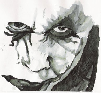 The Joker - Pen and Brush